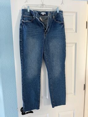 Classic High-Waist Blue Jeans